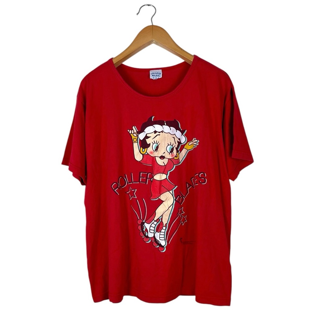 Vintage 1998 College Ware USA Betty Boop Roller Blade Shirt Women’s Size 18W/20W